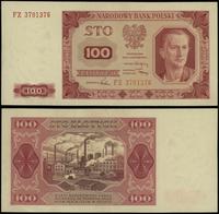 100 złotych 1.07.1948, seria FZ, numeracja 37013