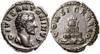denar pośmiertny po 161 r., Rzym, Aw: Głowa cesa