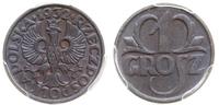 1 grosz 1932, Warszawa, piękna moneta w pudełku 