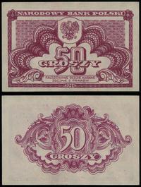 50 groszy 1944, drobne zagniecenia na górnym mar