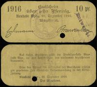 10 fenigów 20.12.1916, bez oznaczenia serii i nu
