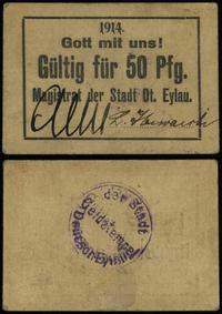 50 fenigów 1914, ze stemplem na stronie odwrotne