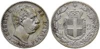 2 liry 1897, Rzym, srebro próby 835, rzadszy roc