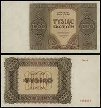 1.000 złotych 1945, seria A, numeracja 6101293, 