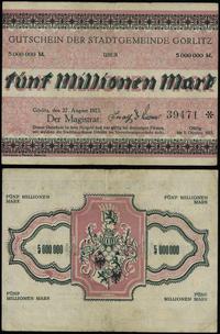 Śląsk, 5 milionów marek, ważne od 27.08.1923 do 1.10.1923