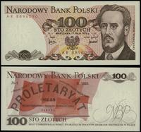 100 złotych 17.05.1976, seria AR, numeracja 8896