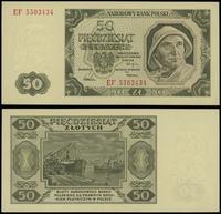 50 złotych 1.07.1948, seria EF, numeracja 550343