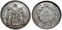 10 franków 1972, Paryż, piedfort, srebro, nakład