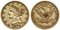 5 dolarów 1896, Filadelfia, typ Liberty Head wit
