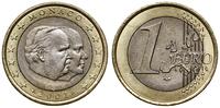 1 euro 2001, Paryż, bi-metal (mosiądz niklowy w 