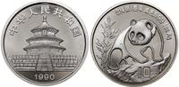 10 yuanów 1990, Shenyang, Panda, srebro próby 99