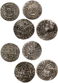 zestaw 4 monet różnych władców, w skład zestawu 