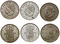 Szwecja, zestaw 3 x 2 korony, 1956, 1961, 1966