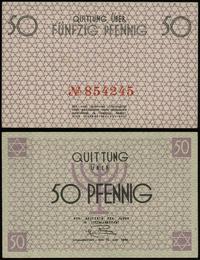 50 fenigów 15.05.1940, numeracja 854245 w kolorz