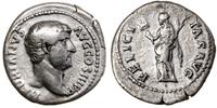 denar  134-138, Rzym, Aw: Głowa w prawo, HADRIAN