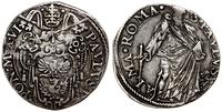 teston AN VI (1610), Rzym, Aw: Tarcza herbowa, w