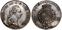 Talar (riksdaler) 1782, mennica Sztokholm, srebr