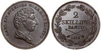 2 skilingi (skilling banco) 1836, mennica Sztokh