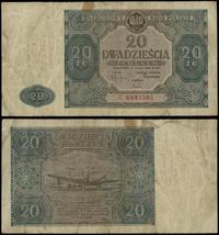 20 złotych 15.05.1946, seria C, numeracja 689350