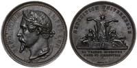Francja, medal wybity z okazji wystawy światowej zorganizowanej w 1855 roku w Paryżu