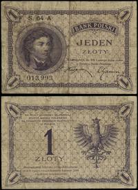 1 złoty 28.02.1919, seria 64A, numeracja 013993,