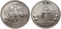 5 dolarów 1973, Franklin Mint, Fontanna, srebro 