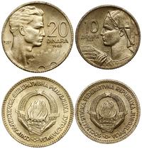 Jugosławia, zestaw: 10 i 20 dinara, 1963