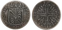 1/2 batzena 1713, Neuchâtel, moneta z ciemną pat