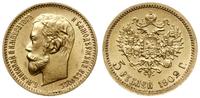 5 rubli 1902 (АР), Petersburg, złoto, 4.30 g, ba