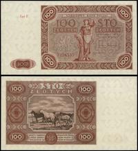 100 złotych 15.07.1947, seria F, numeracja 72365