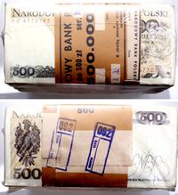 paczka banknotów 1.000 x 500 złotych 1.06.1982, 