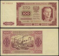 100 złotych 1.07.1948, seria KE, numeracja 74322