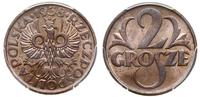 2 grosze 1938, Warszawa, moneta w pudełku PCGS n