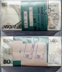 paczka banknotów 1.000 x 50 złotych 1.12.1988, s