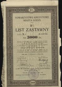 Polska, 5% list zastawny na 3.000 złotych, 1.01.1933