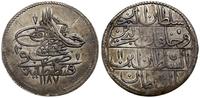 Turcja, 1 kurush, AH 1187 + 2 (AD 1775)