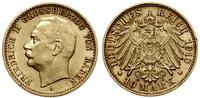10 marek 1910 G, Karlsruhe, złoto, 3.95 g, rzadk