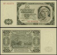 50 złotych 1.07.1948, seria EF, numeracja 055377