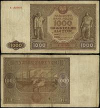 1.000 złotych 15.01.1946, seria N, numeracja 162