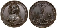 Francja, medal na pamiątkę 81. urodzin pierwszego ministra królewskiego i kardynała André Hercule de Fleury, 1736