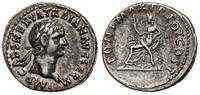 denar 98-99, Rzym, Aw: Głowa cesarza w wieńcu la