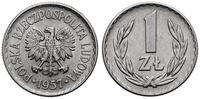 1 złoty 1957, Warszawa, aluminium, rzadkie, Parc