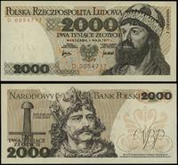 2.000 złotych 1.05.1977, seria D, numeracja 0054