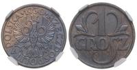 1 grosz 1930, Warszawa, bardzo ładna moneta w pu