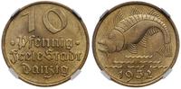 10 fenigów 1932, Berlin, Dorsz, moneta w pudełku