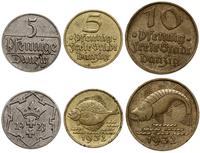 Polska, zestaw: 5 i 10 fenigów rocznik 1932 oraz 5 fenigów 1923