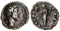 denar 155-156, Rzym, Aw: Głowa cezara w prawo, .