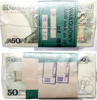 paczka banknotów 1.000 x 50 złotych 1.12.1988, s