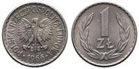 1 złoty 1966, Warszawa, bardzo ładny z piękną tę