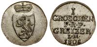 1 grosz 1805, Saalfeld, srebro 1.93 g, bardzo ła